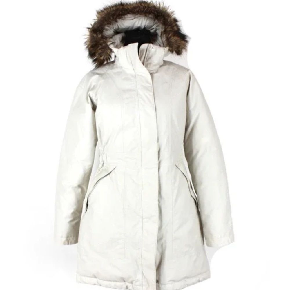 The North Face Hyvent Parka Ivory Down-Size Medium